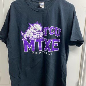 TCU MTXE football T shirt shortsleeves XL pre owned